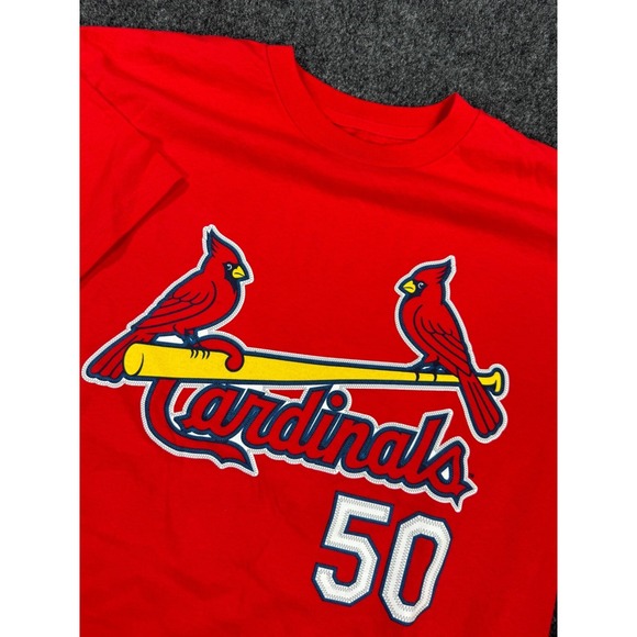 Majestic Other - Majestic St Louis Cardinals Adam Wainwright #50 T Shirt Red MLB Baseball Medium